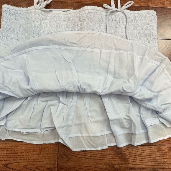 NWT American Eagle Smocked Babydoll Bow Tank Top - Picture 6 of 9